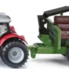 Siku - Massey Ferguson Med Skov Trailer