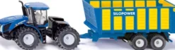 Siku 1947 - New Holland T9.560 Legetøjstraktor Med Vogn - 1:50
