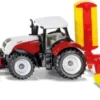Siku 1672 - Steyr Traktor Med Pöttinger Græsslåmaskine - 1:87