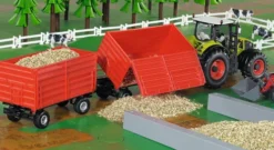 Siku 2898 - Trailer Med 4 Hjul Til Legetøjstraktor - Farmer - 1:32