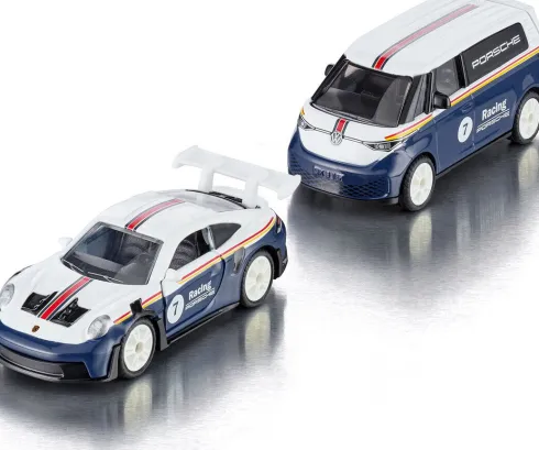 Siku - Vw Id Buzz Med Porsche 911 Gt3 Rs