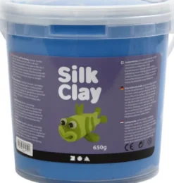 Silk Clay - Blå - Modellervoks I Spand - 650 G
