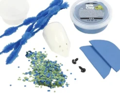 Silk Clay - DIY Kit - Billen Beanie - Blå