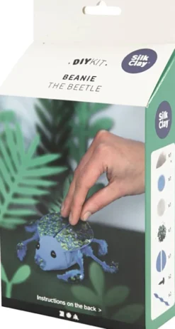 Silk Clay - DIY Kit - Billen Beanie - Blå