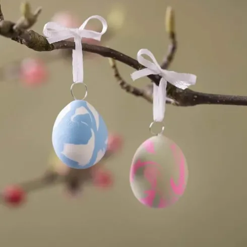 Silk Clay - DIY Kit - Marmorerede Æg