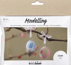 Silk Clay - DIY Kit - Marmorerede Æg
