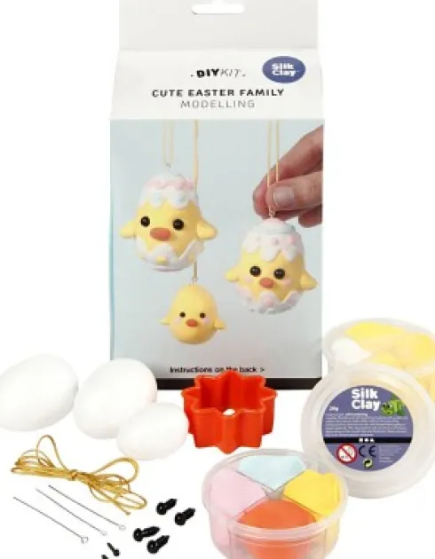Silk Clay - DIY Kit - Påskekyllinger