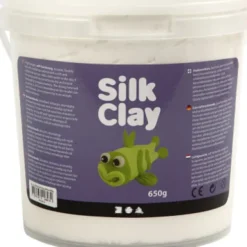 Silk Clay - Hvid - Modellervoks I Spand - 650 G