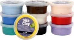 Silk Clay - Modellervoks Sæt - Basis Farver - 10X40 G