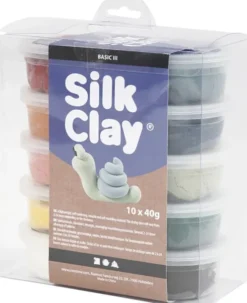 Silk Clay - Modellervoks Sæt - Støvede Farver