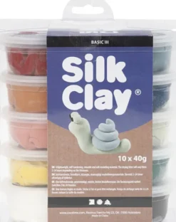 Silk Clay - Modellervoks Sæt - Støvede Farver