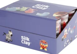 Silk Clay - Neonfarver - Standardfarver - 12 Sæt