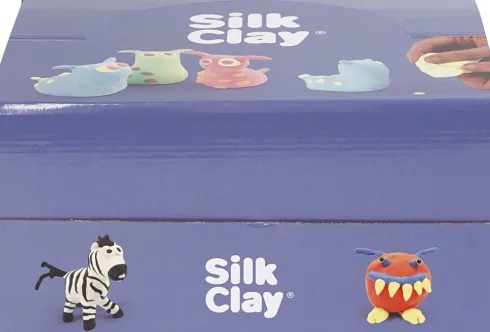 Silk Clay - Neonfarver - Standardfarver - 12 Sæt