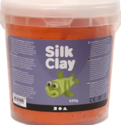Silk Clay - Orange - Modellervoks I Spand - 650 G
