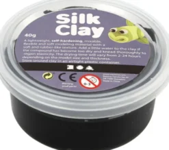 Silk Clay - Sort - Modellervoks - 40 G
