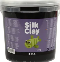 Silk Clay - Sort - Modellervoks I Spand - 650 G