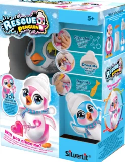Silverlit - Rescue Penguin - Interaktiv Pingvin Legetøj - Blå
