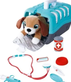 Simba - Dyrlægesæt Til Børn - Hund Med Veterinærtaske