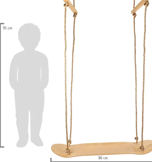 Skateboard Gynge I Træ Til Børn - Small Foot