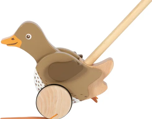 Skubbedyr I Træ - And Med Bevægeligt Hoved - Small Foot