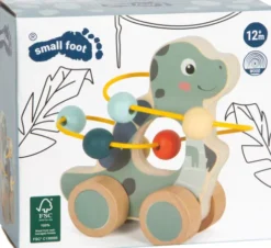 Skubbedyr Med Kuglelabyrint I Træ - Dinosaur - Small Foot