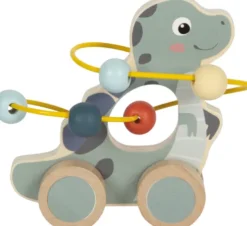 Skubbedyr Med Kuglelabyrint I Træ - Dinosaur - Small Foot