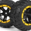 Slyder Mt Wheels/Tires Assembled - Black/Yellow - 540260 - Blackzon