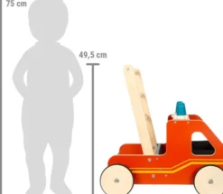 Small Foot - Gåvogn Med Aktiviteter - Brandbil