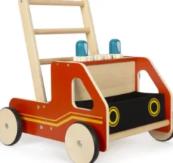 Small Foot - Gåvogn Med Aktiviteter - Brandbil