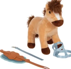 Small Foot - Hest Bamse Legesæt - Med Stald Og Udstyr I Pose