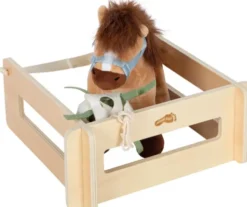 Small Foot - Hest Bamse Legesæt - Med Stald Og Udstyr I Pose