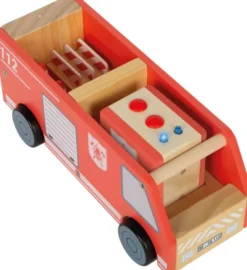 Small Foot - Stor Brandstation Legetøj Med Tilbehør - Træ