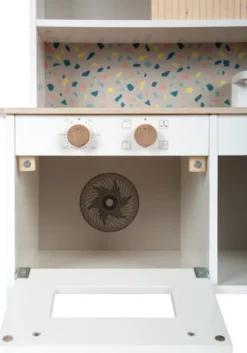 Small Foot - Terrazzo Legekøkken Med Tilbehør - Træ - Kompakt