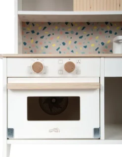 Small Foot - Terrazzo Legekøkken Med Tilbehør - Træ - Kompakt