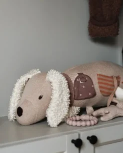 Smallstuff - Aktivitetsbamse - Hund - Lys Rosa