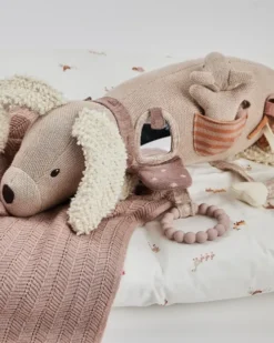 Smallstuff - Aktivitetsbamse - Hund - Lys Rosa