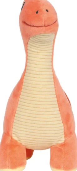 Smallstuff - Dinosaur Bamse - Orange - 19 CM