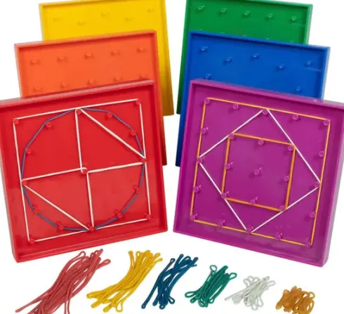 Sømbræt Til Børn - 5X5 CM - 10 Stk