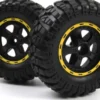 Smyter Desert Wheels/Tires Assembled - Yellow/2Pcs - 540266 - Blackzon