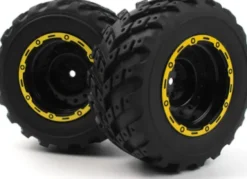 Smyter Mt Wheels/Tires Assembled - Yellow/2Pcs - 540265 - Blackzon