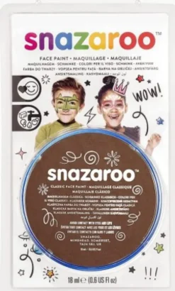 Snazaroo - Ansigtsmaling - Brun - 18 ML