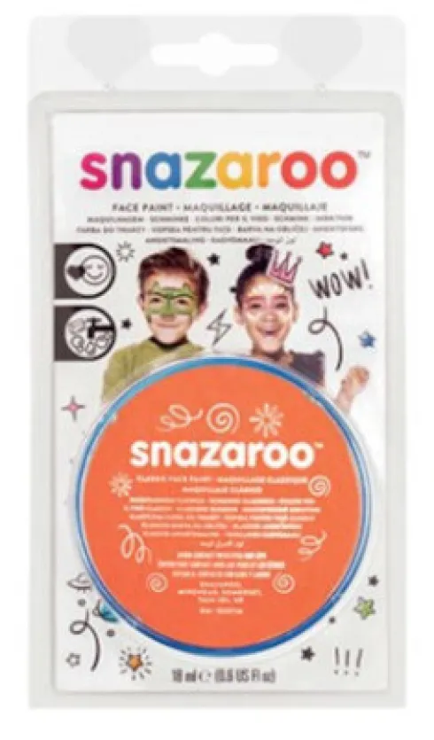 Snazaroo - Ansigtsmaling - Orange - 18 ML
