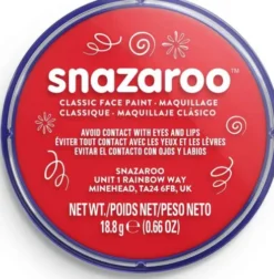 Snazaroo - Ansigtsmaling - Rød - 18 ML