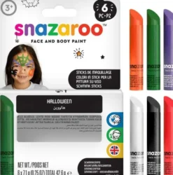 Snazaroo - Ansigtsmaling Stifter - Halloween - 6 Farver