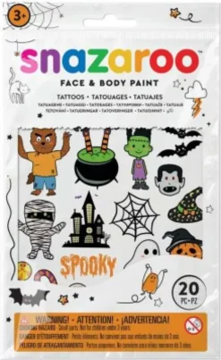 Snazaroo - Temporary Tattoos - Halloween Tatoveringer Til Børn