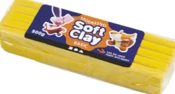Soft Clay - Modellervoks - Gul - 500 G