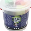 Soft Clay - Modellervoks I Spand - 5 Neonfarver - 400 G