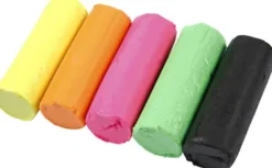 Soft Clay - Modellervoks I Spand - 5 Neonfarver - 400 G