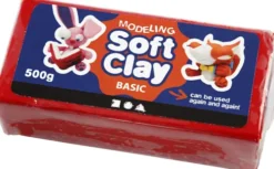 Soft Clay - Modellervoks - Rød - 500 G