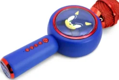 Sonic - Karaoke Mikrofon Med Lys Til Børn - Blå